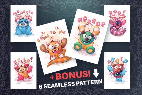 Cute Monster Set: A Versatile Tool for Creative Workflows