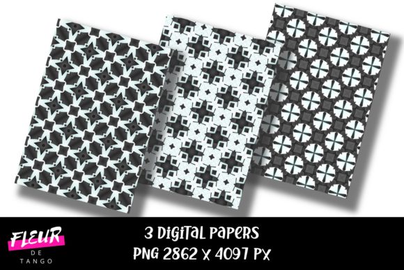 Geometric Digital Papers V.1: A Versatile Design Resource