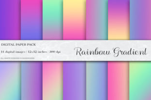 Rainbow Gradient Digital Papers: A Versatile Creative Resource