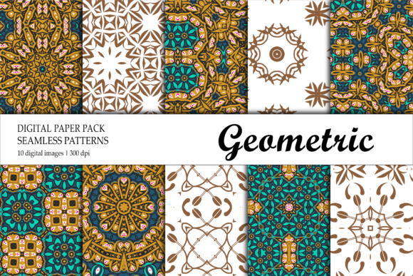 Wallpaper Geometric Gold Green Brown: A Versatile Design Element for Creative Projects