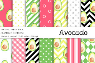 Watercolor Avocado Digital Papers: A Creative Resource for Every Project