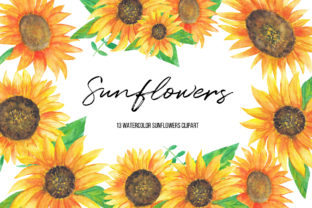 Watercolor Sunflowers Clipart for Creative Projects
