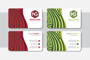 Zebra Green Red Pattern Business Card: A Bold Statement for Modern Branding